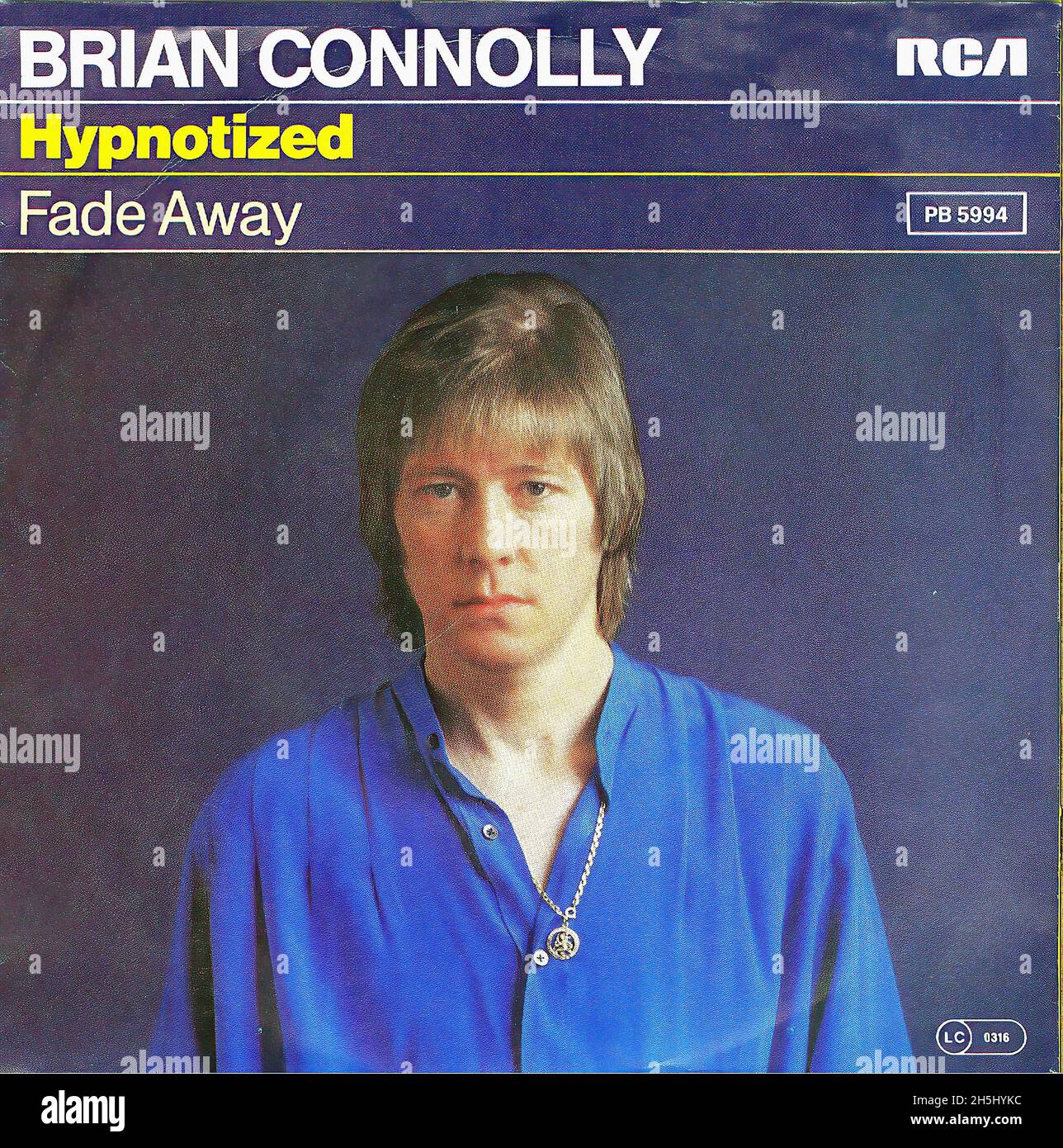 Copertina singola vintage - Connolly, Brian - ipnotizzata - D - 1982 Foto Stock