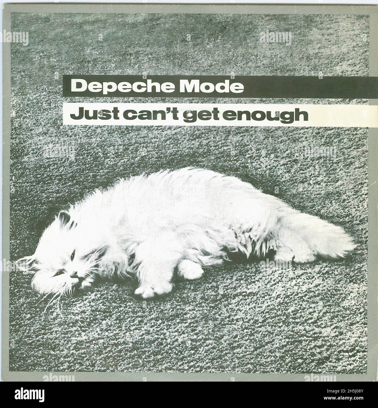 Copertina singola vintage - Depeche Mode - 2 - Just Can't Get Enough - UK - 1981 02 Foto Stock