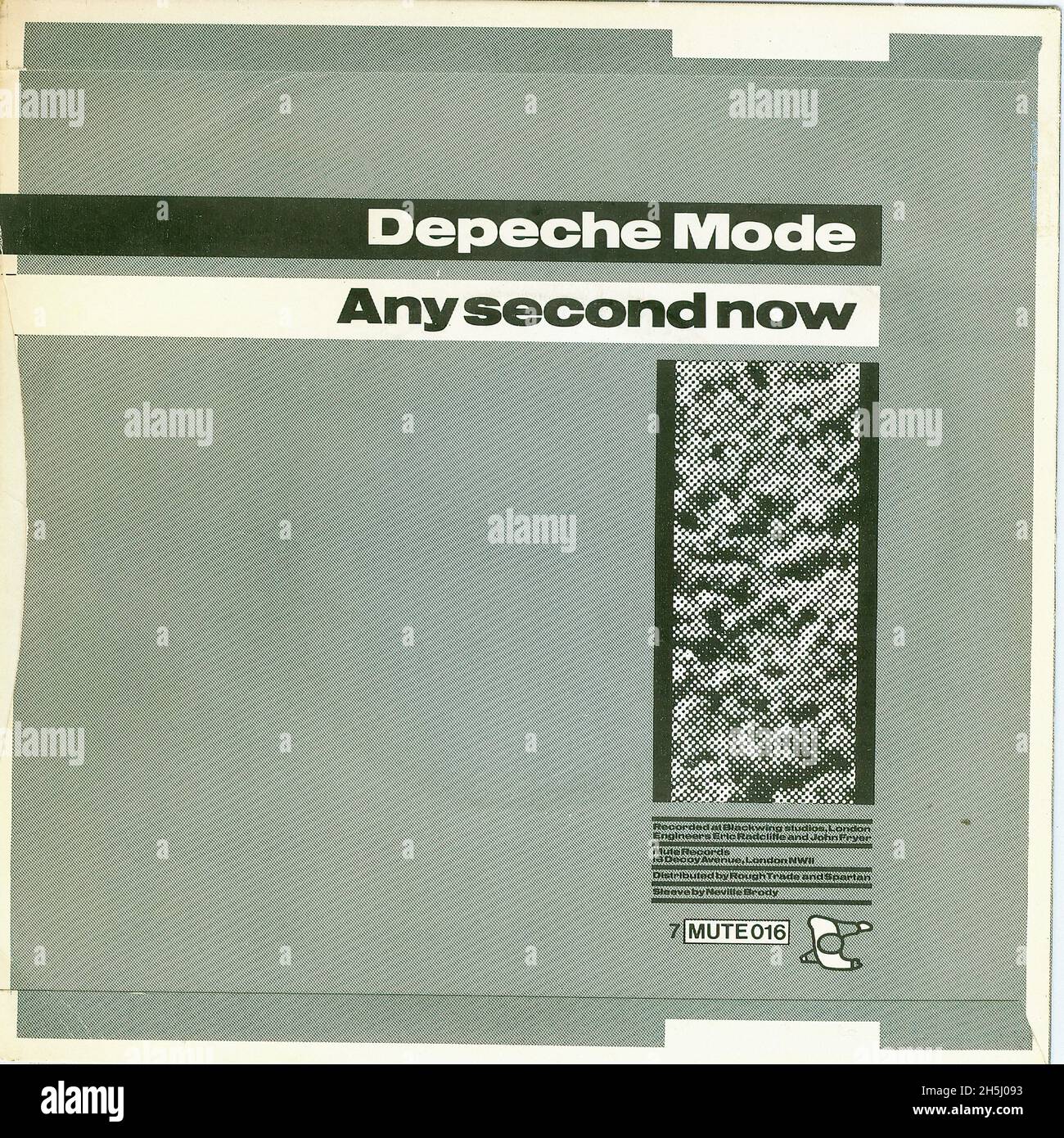 Copertina singola vintage - Depeche Mode - 2 - Just Can't Get Enough - UK - 1981 01 Foto Stock