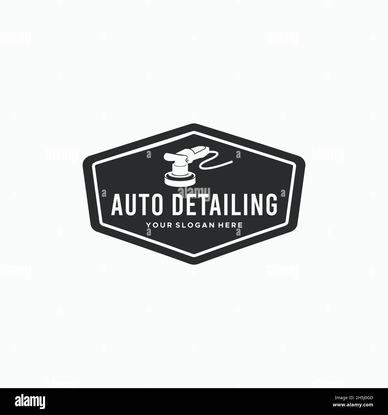 design con logo vintage AUTO Illustrazione Vettoriale