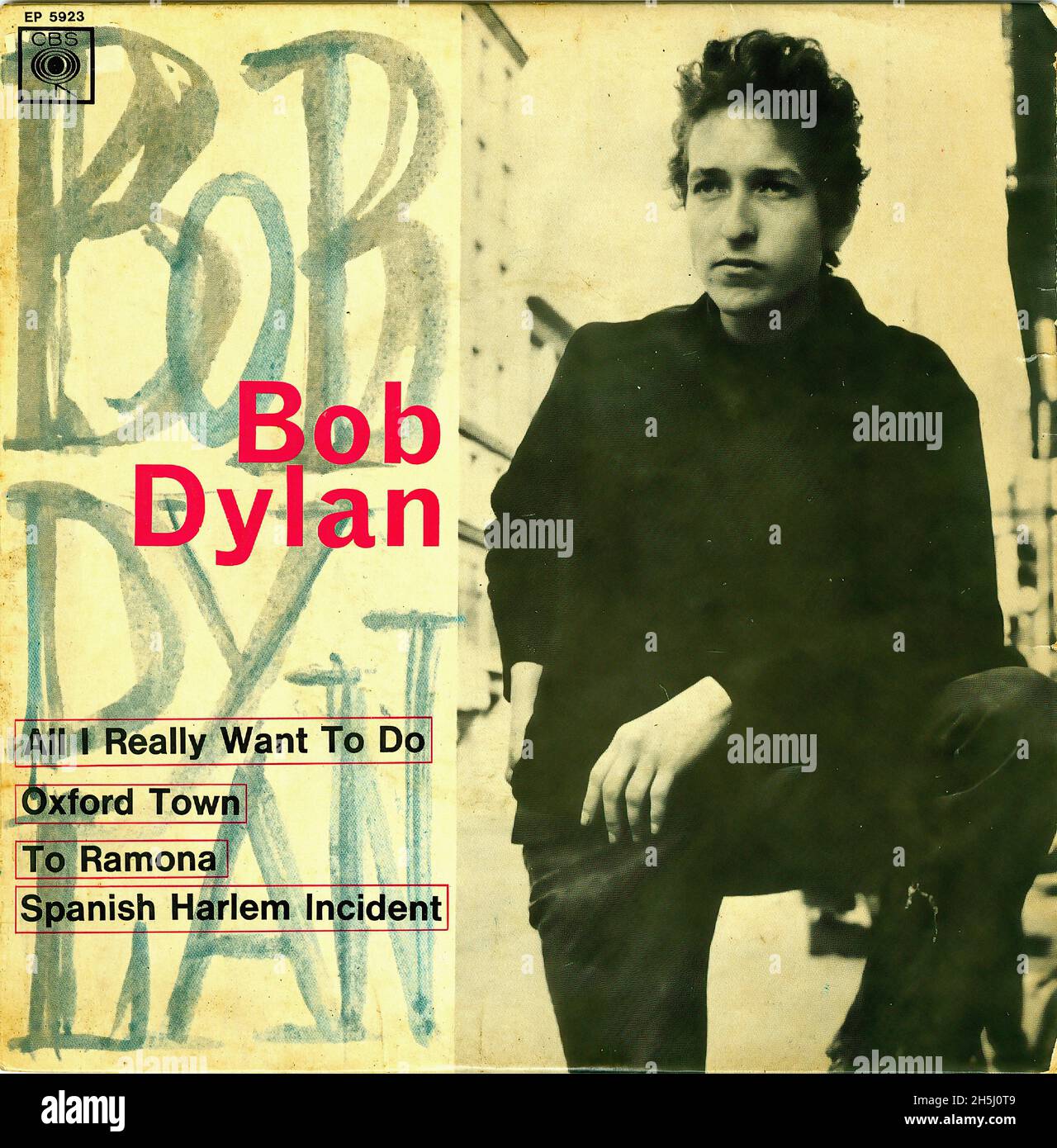 Copertina singola vintage - Dylan, Bob - tutto quello che voglio fare - EP - F - 1965 Foto Stock