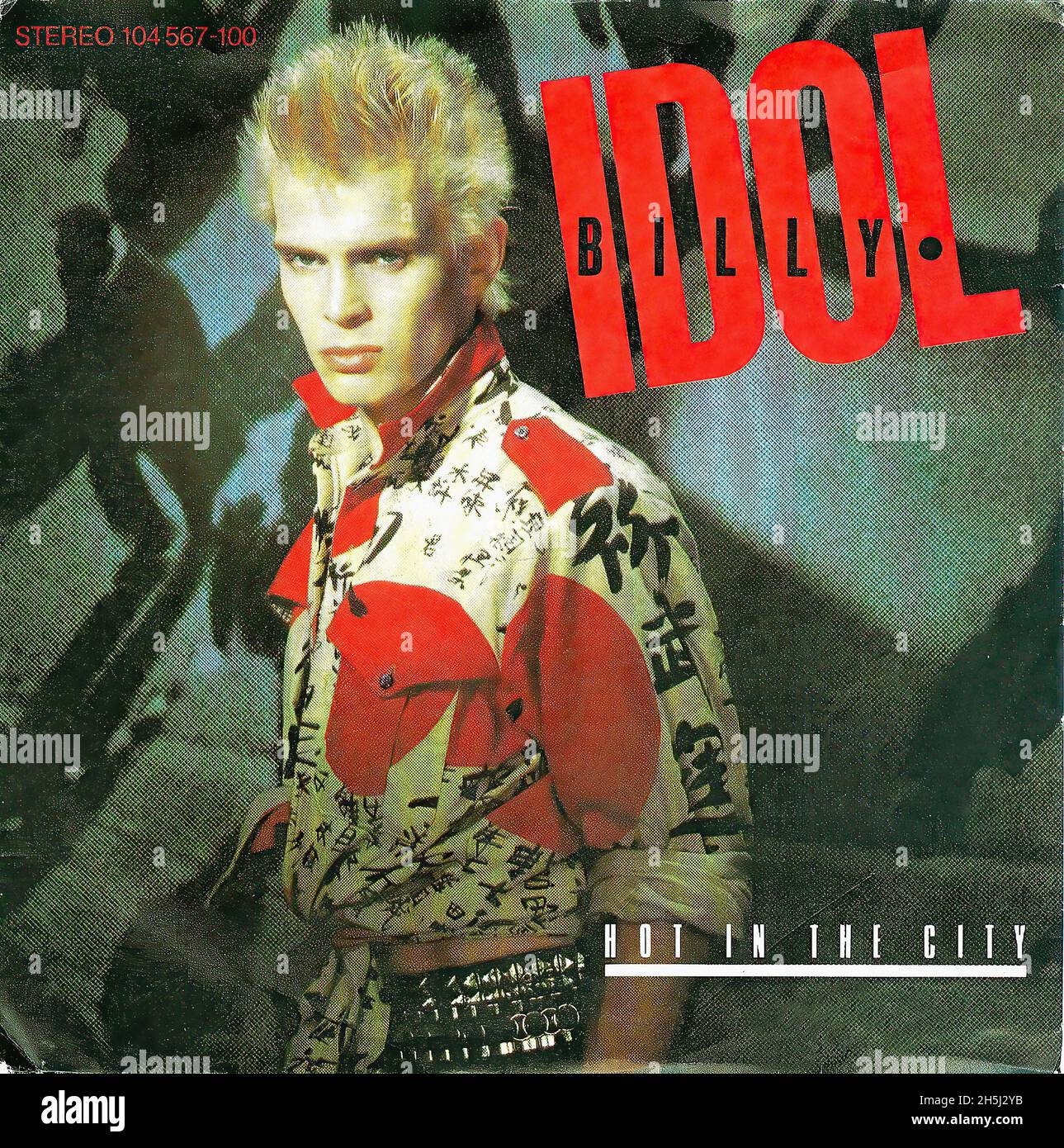 Copertina singola vintage - Idol, Billy - Hot in the City - D - 1982 02 Foto Stock