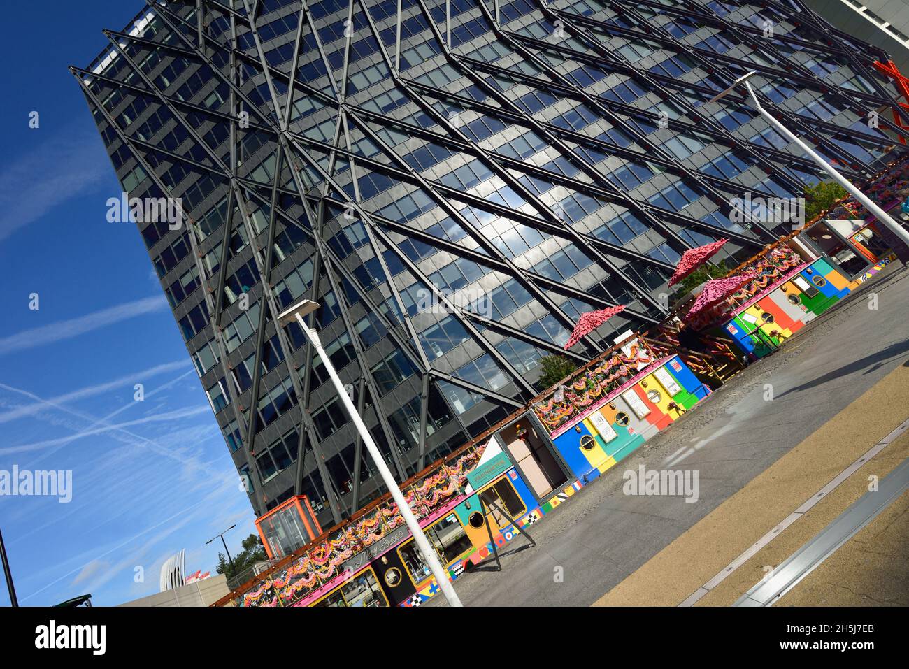 Brunel Building, 55-65 North Wharf Road, Paddington Waterside, Westminster, Londra, Regno Unito Foto Stock