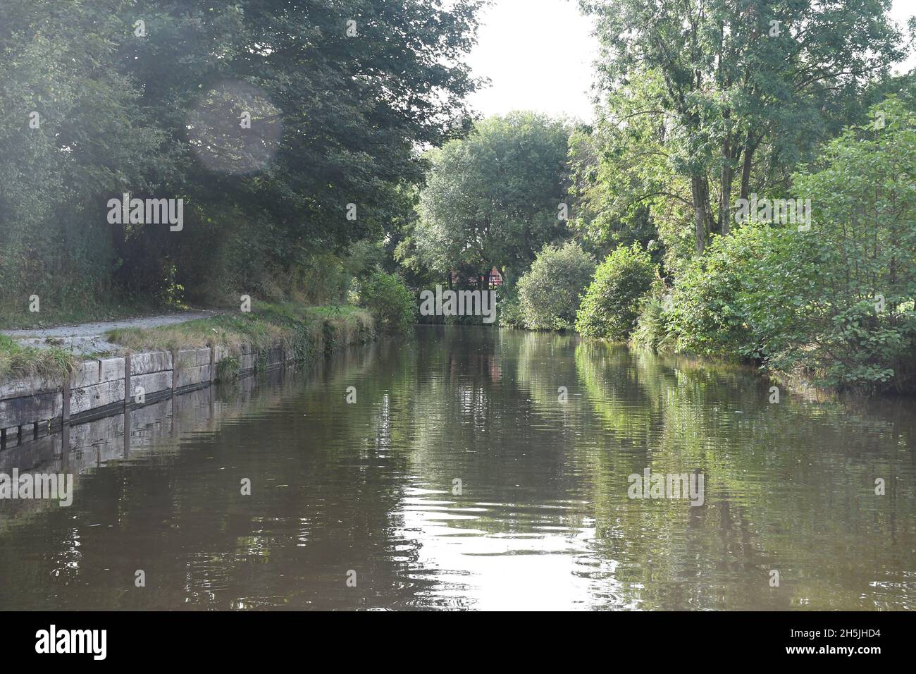 Vacanze in barca sul canale Shropshire Union Foto Stock