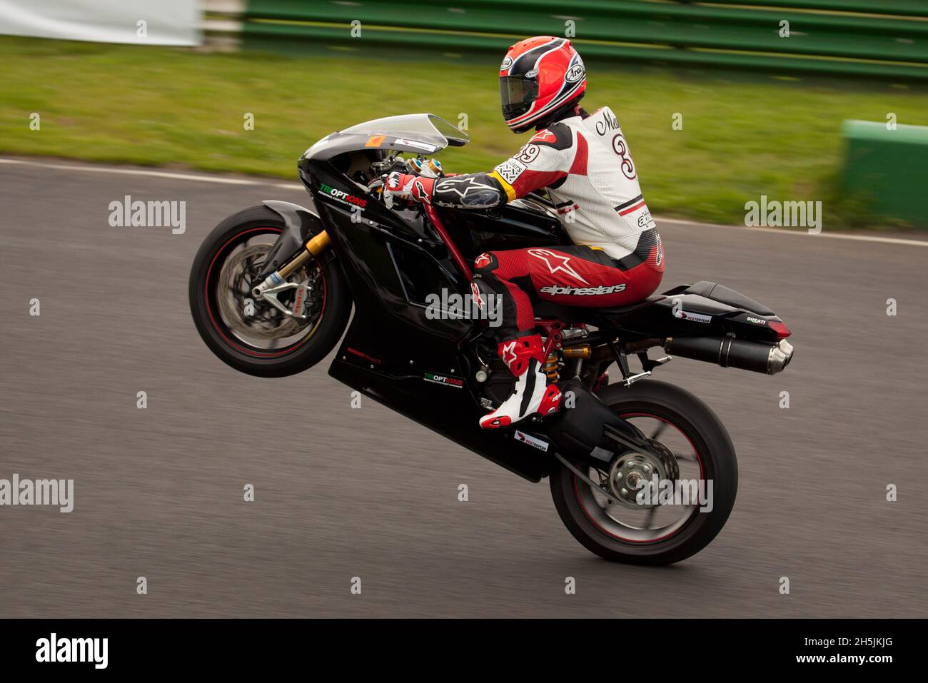 Randy Mamola - Ducati, al Mallory Park Festival di 1000 Bikes Foto Stock
