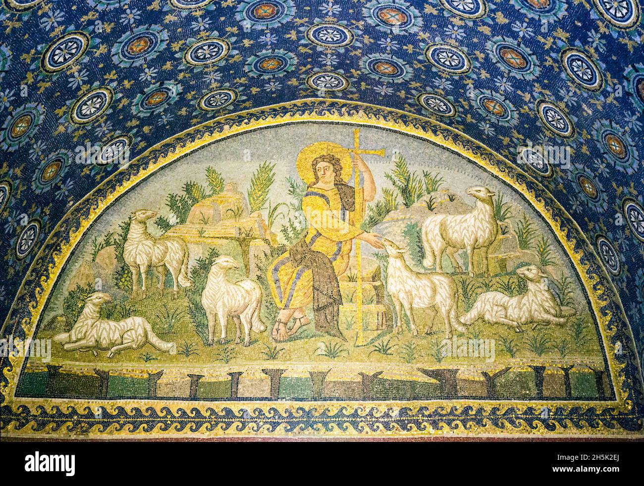 Buon pastore galla placidia immagini e fotografie stock ad alta