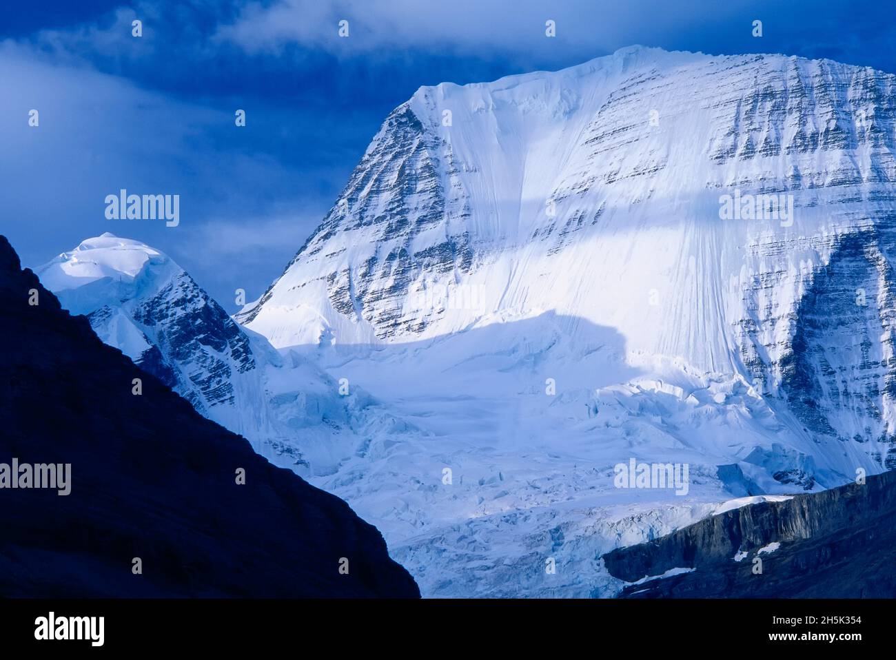 Monte Robson, Monte Robson Provincial Park, British Columbia, Canada Foto Stock