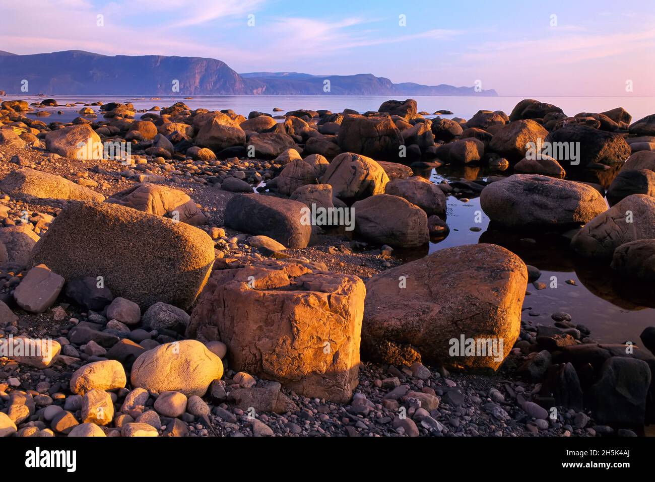 Vicino a Bakers Brook Parco Nazionale Gros Morne Terranova e Labrador, Canada Foto Stock