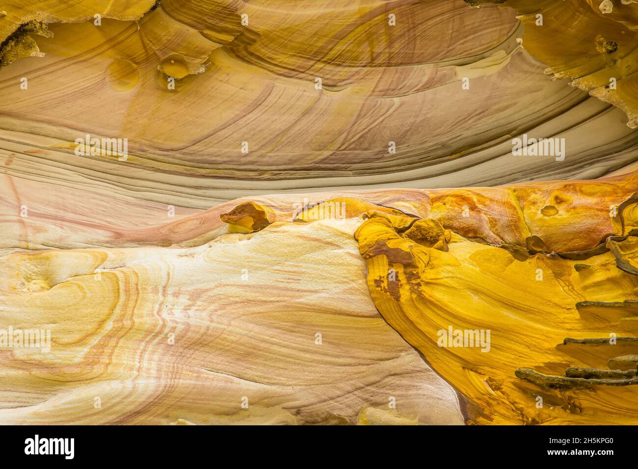 Close up di formazioni di arenaria. Foto Stock
