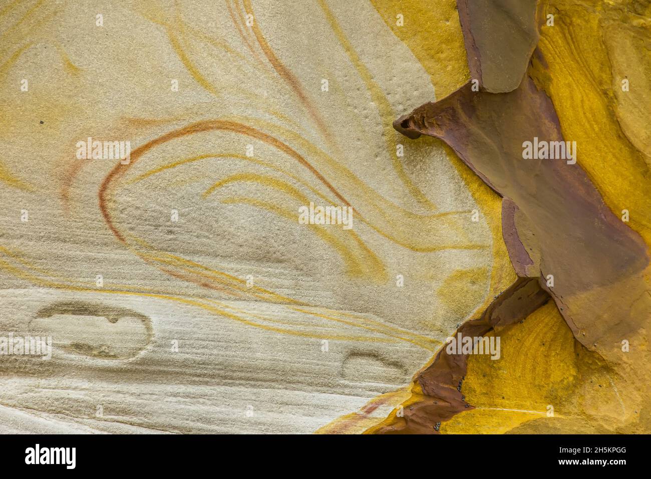 Close up di formazioni di arenaria. Foto Stock