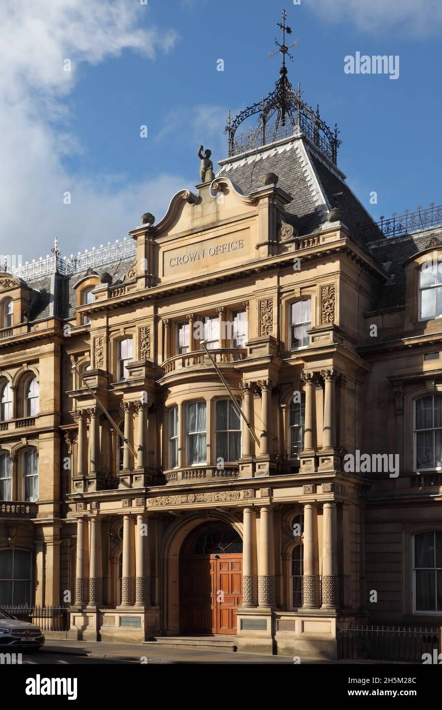 L'edificio Crown Office, ex Heriot Watt University (1886), Chambers Street, Edimburgo, Scozia, Regno Unito. Foto Stock