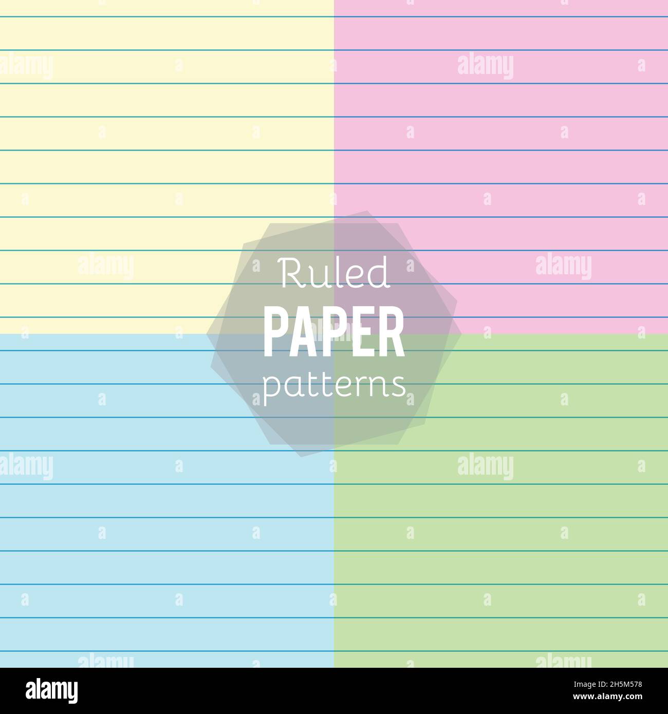 Imposta: Modelli di carta. Carta rigata in colori diversi. Illustrazione vettoriale Illustrazione Vettoriale