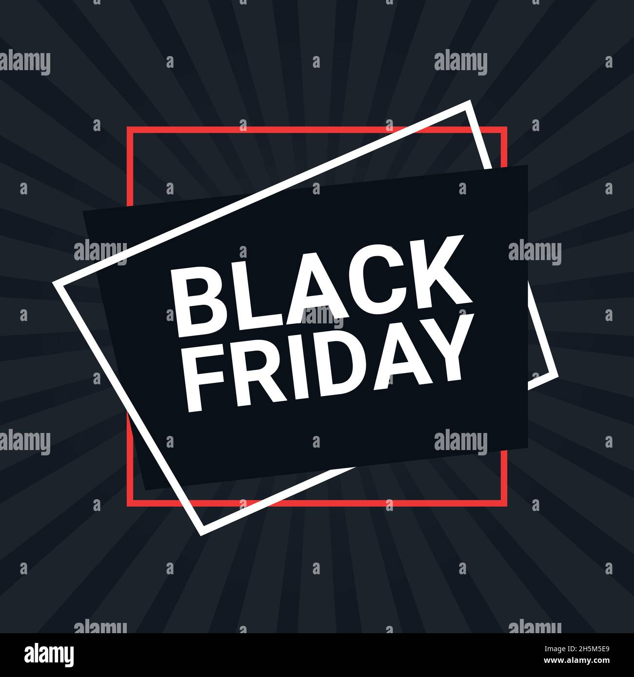 Design Black friday Flyer dalle forme geometriche Illustrazione Vettoriale