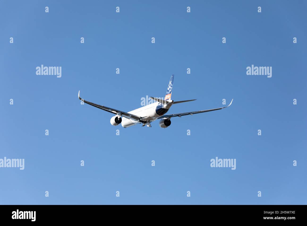 Flighttlab Airbus A350-900 a Montreal Airport, Pierre-Elliott Trudeau, Quebec, Canada Foto Stock