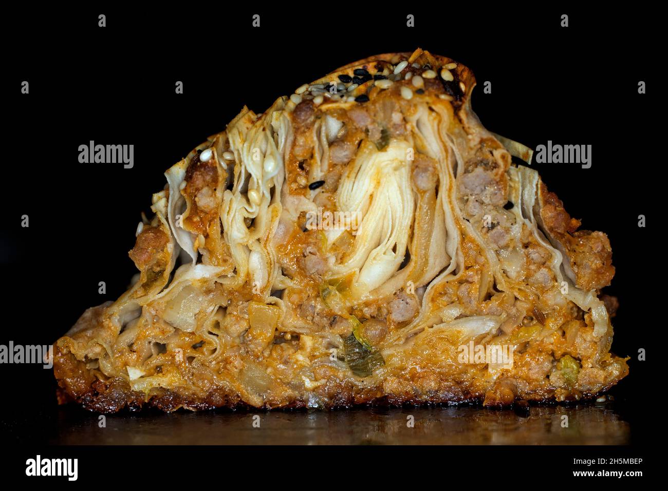Strudel di carne Ausriana Foto Stock