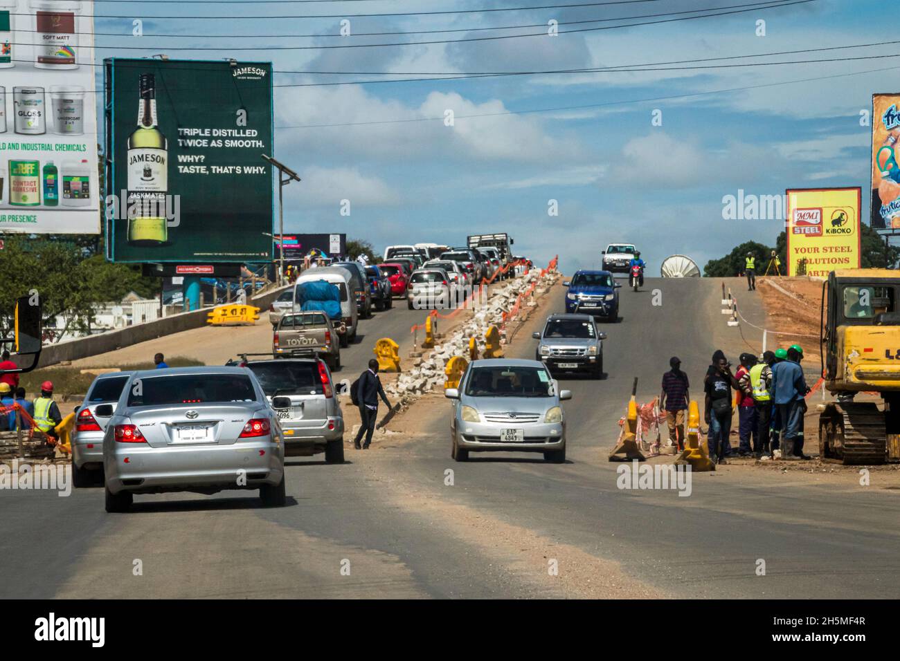 La Great East Road. Lusaka, Zambia Foto Stock