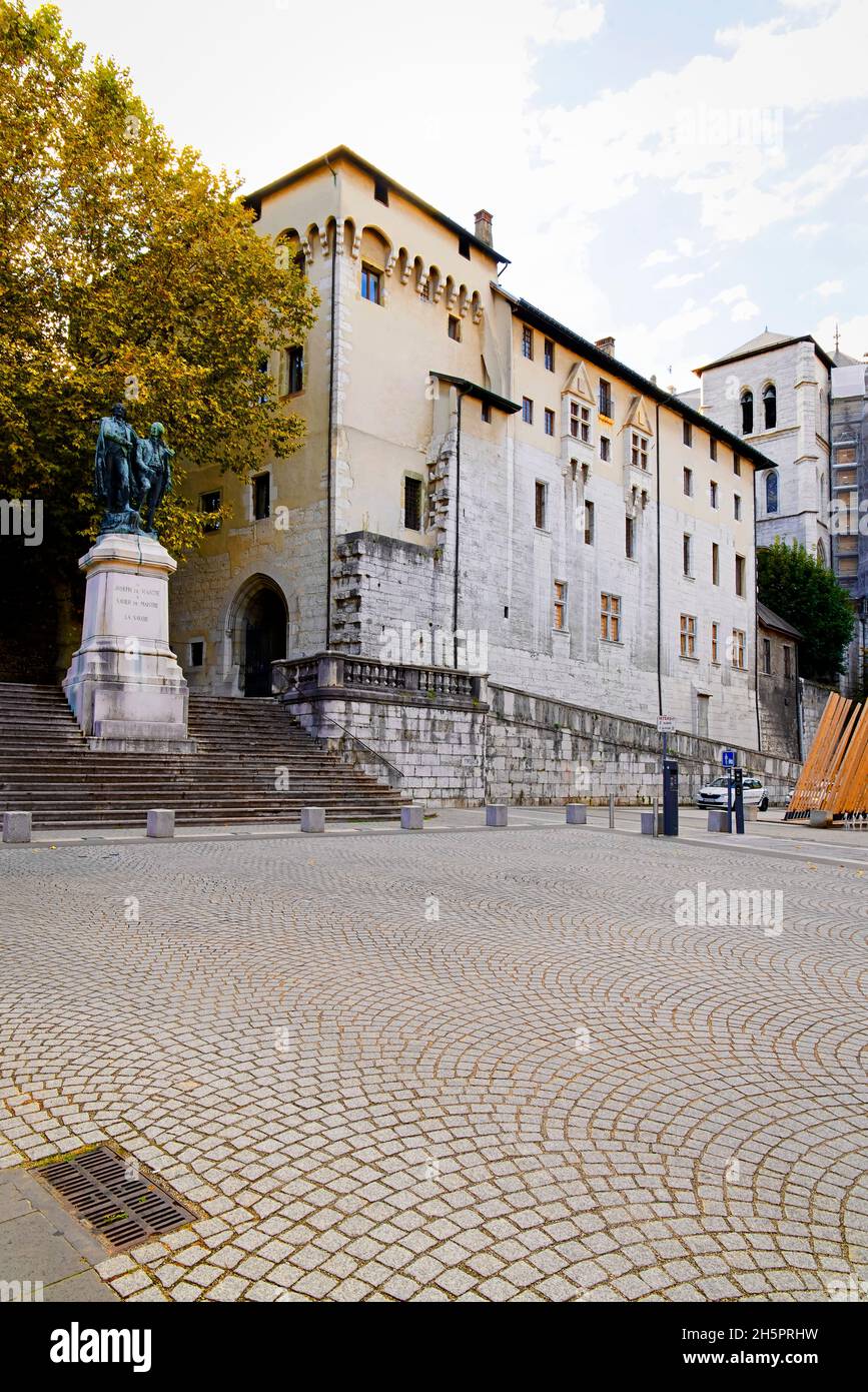 Castello dei Duchi di SavoyChambéry, dipartimento di Savoia; Auvergne-Rhône-Alpes; Francia. Foto Stock