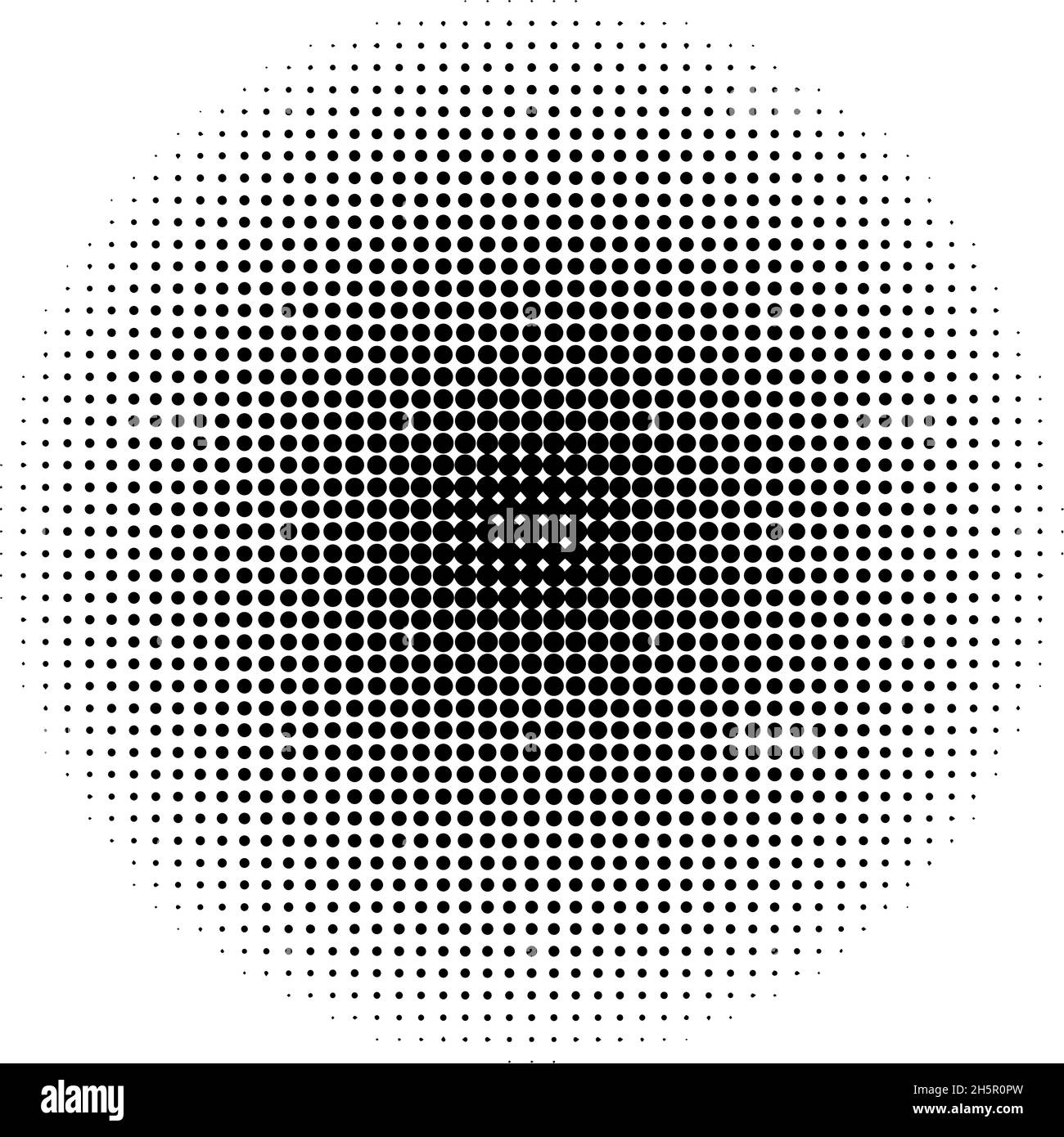 fumetto cerchio nero su sfondo bianco, vettore Illustrazione Vettoriale