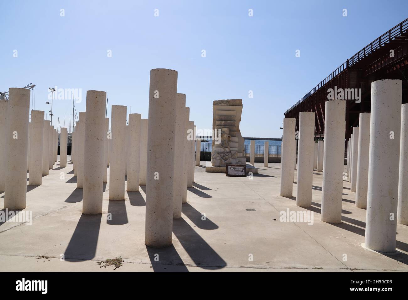 Monumento dell'Olocausto per tutte le vittime di Almerien uccise nel campo di concnetrazione di Mauthausen nella seconda guerra mondiale Foto Stock