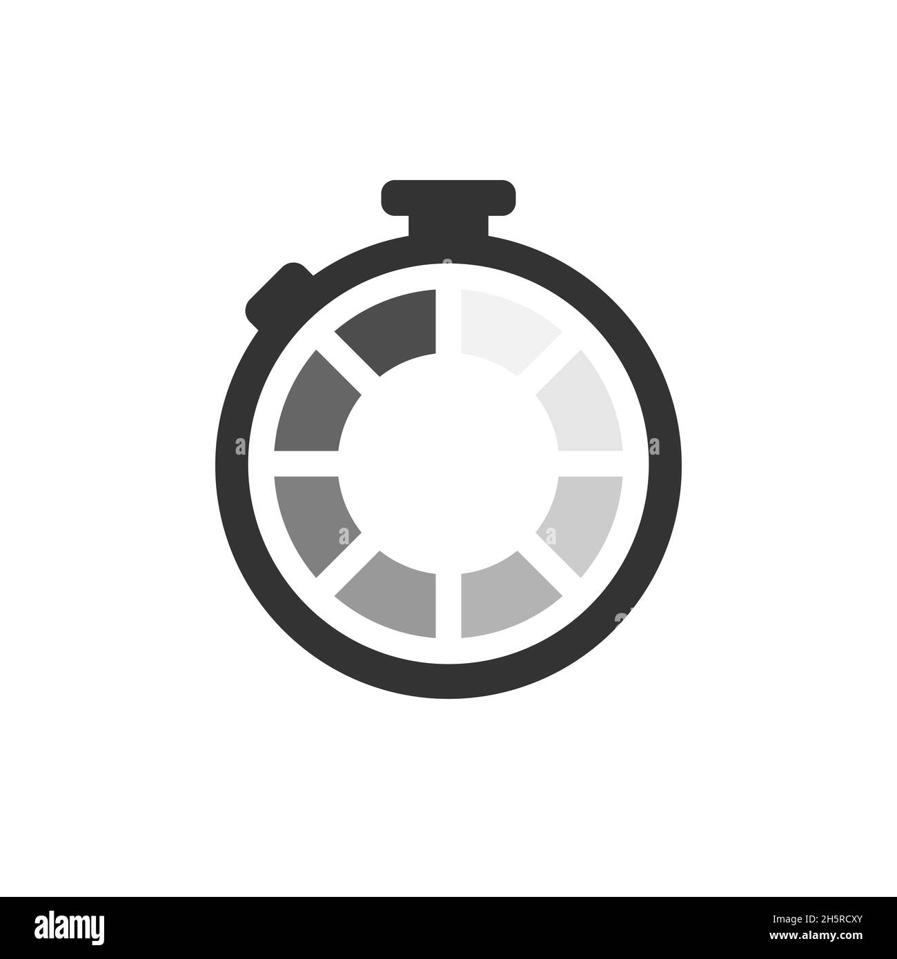 Icona di caricamento dell'orologio. Scarica icona vettore simbolo. Vettore isolato. Illustrazione Vettoriale