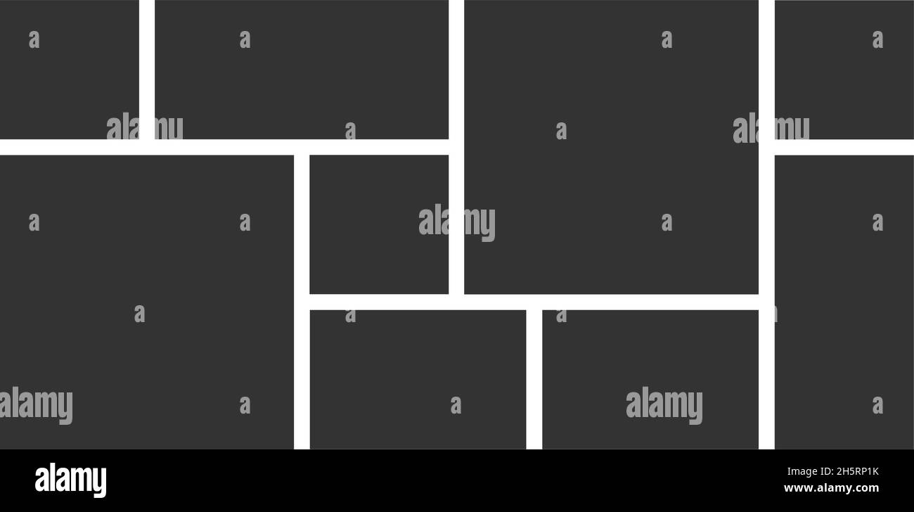 Modello collage in stile moderno. Modello vintage vettoriale. Sfondo astratto Illustrazione Vettoriale