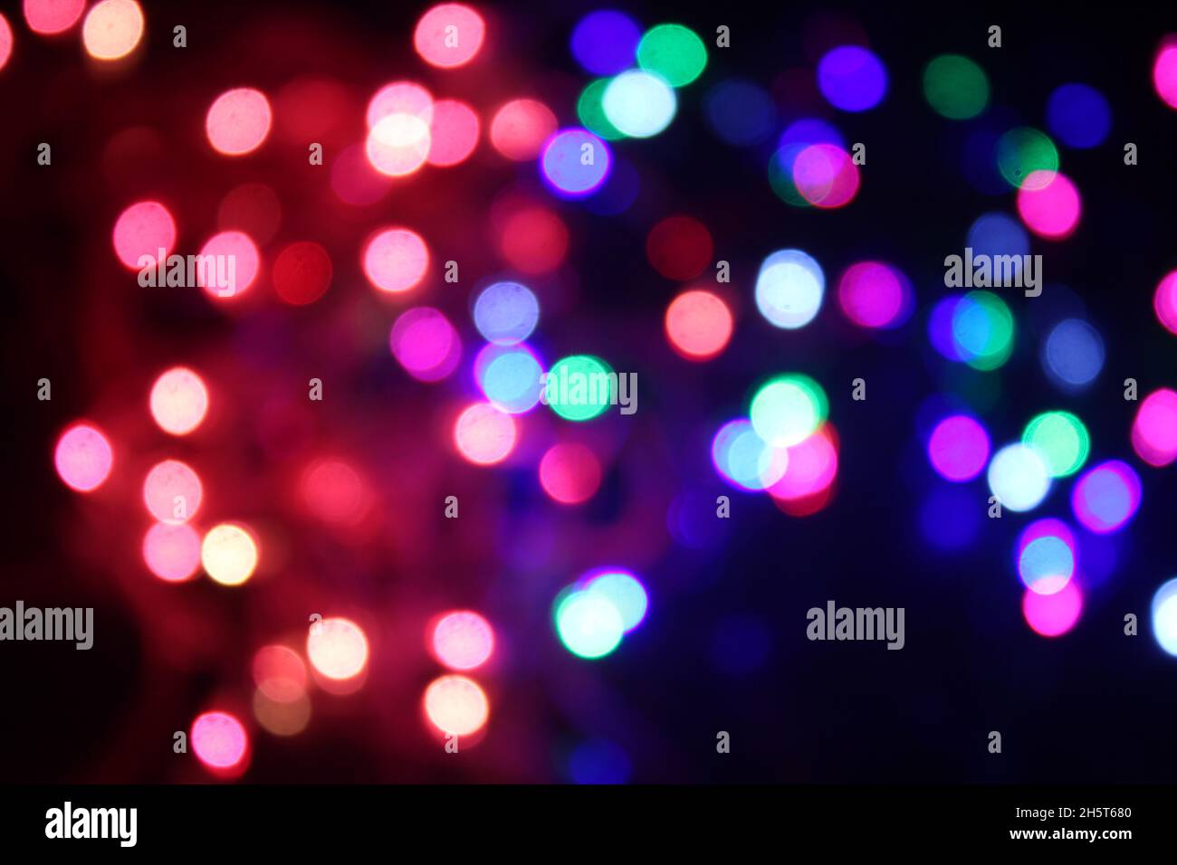 Sfondo astratto di luci LED con effetto bokeh Foto Stock