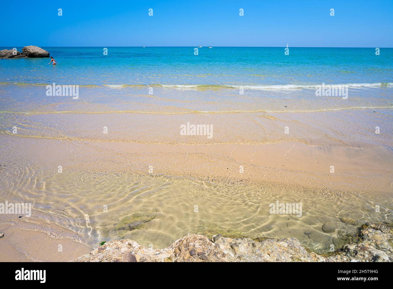 Spiaggia di Punta Aderci e Punta penna a vasto, Abruzzo Foto Stock