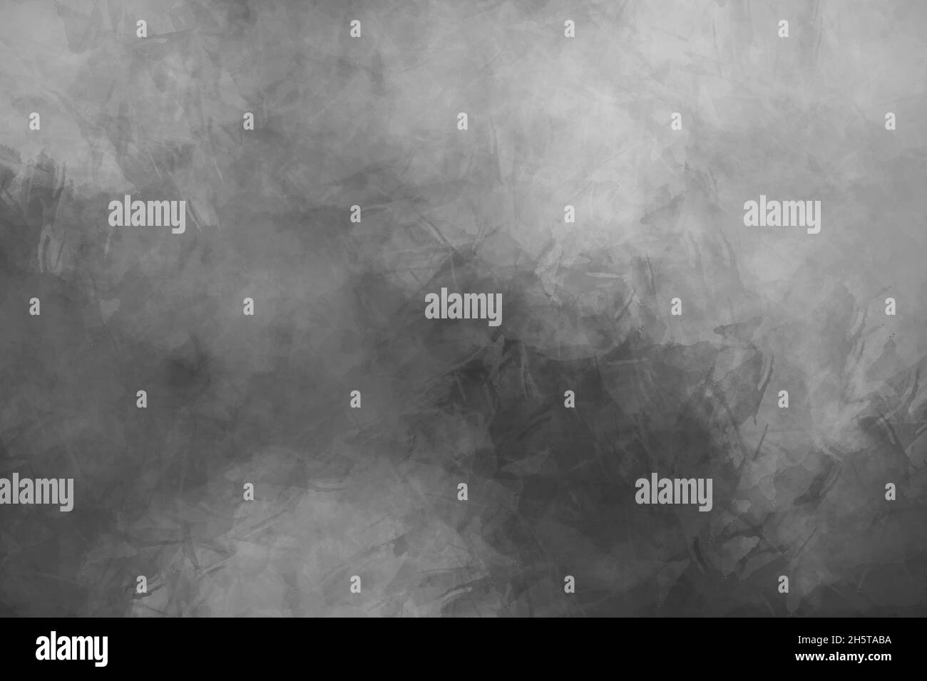Sfondo grigio trama sfumata morbida astratta con colori chiari e scuri sovrapposizione Grunge motivo di disegno bianco e nero delle pennellate Foto Stock