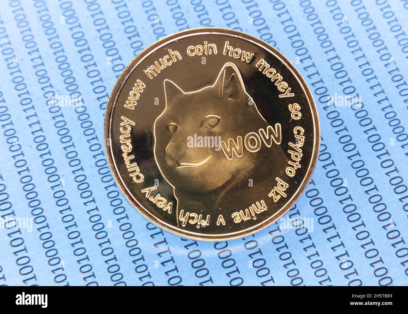 Dogecoin Doge moneta digitale cripto valuta Foto Stock
