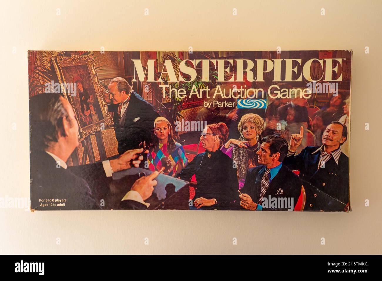 Gioco d'asta d'arte del capolavoro da parte della società Parker a partire dagli anni '70 Foto Stock