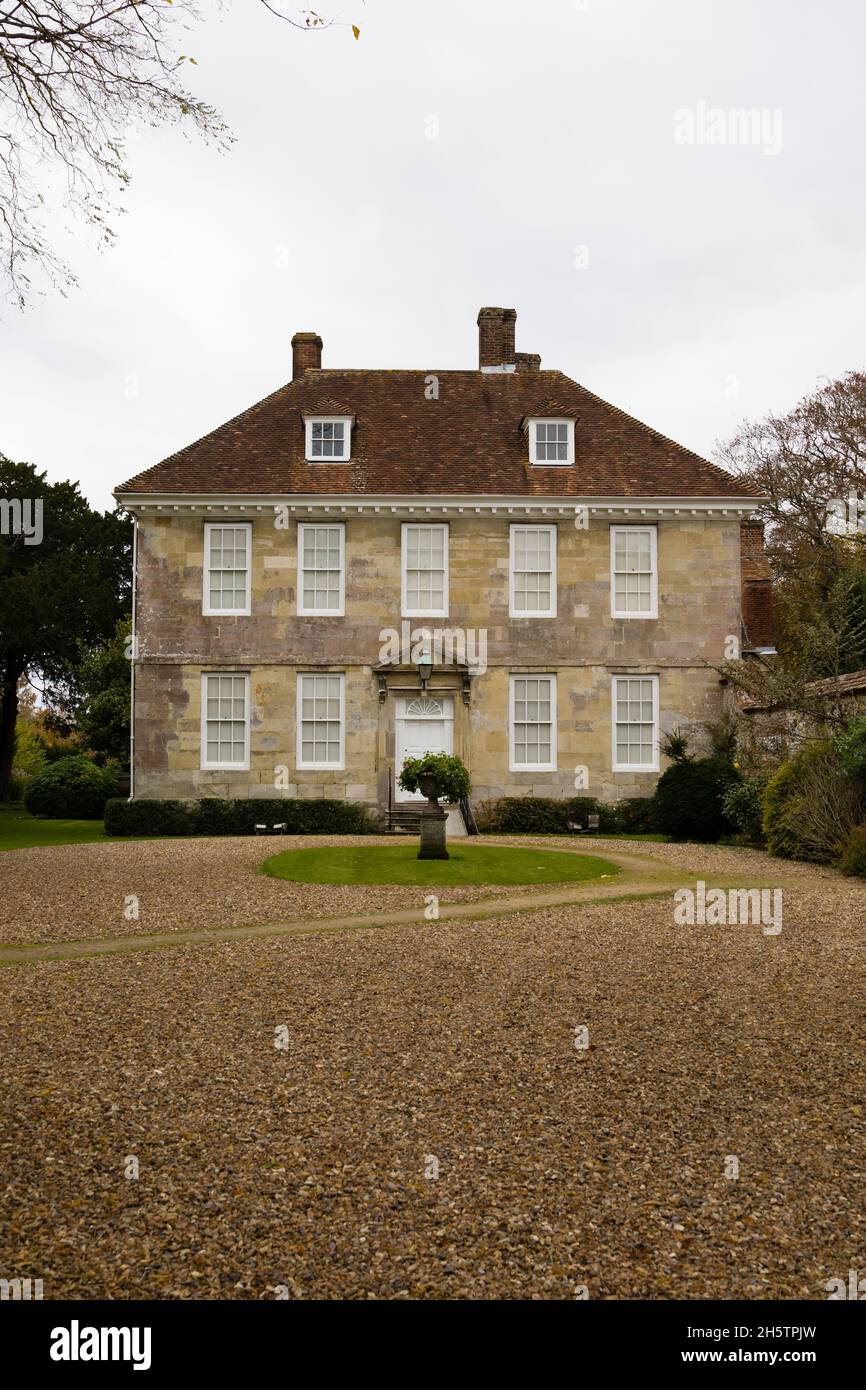 Arundells House, sede dell'ex primo ministro britannico Edward Heath. Choristers Square, Cathedral Close, Salisbury, Wiltshire, Inghilterra Foto Stock