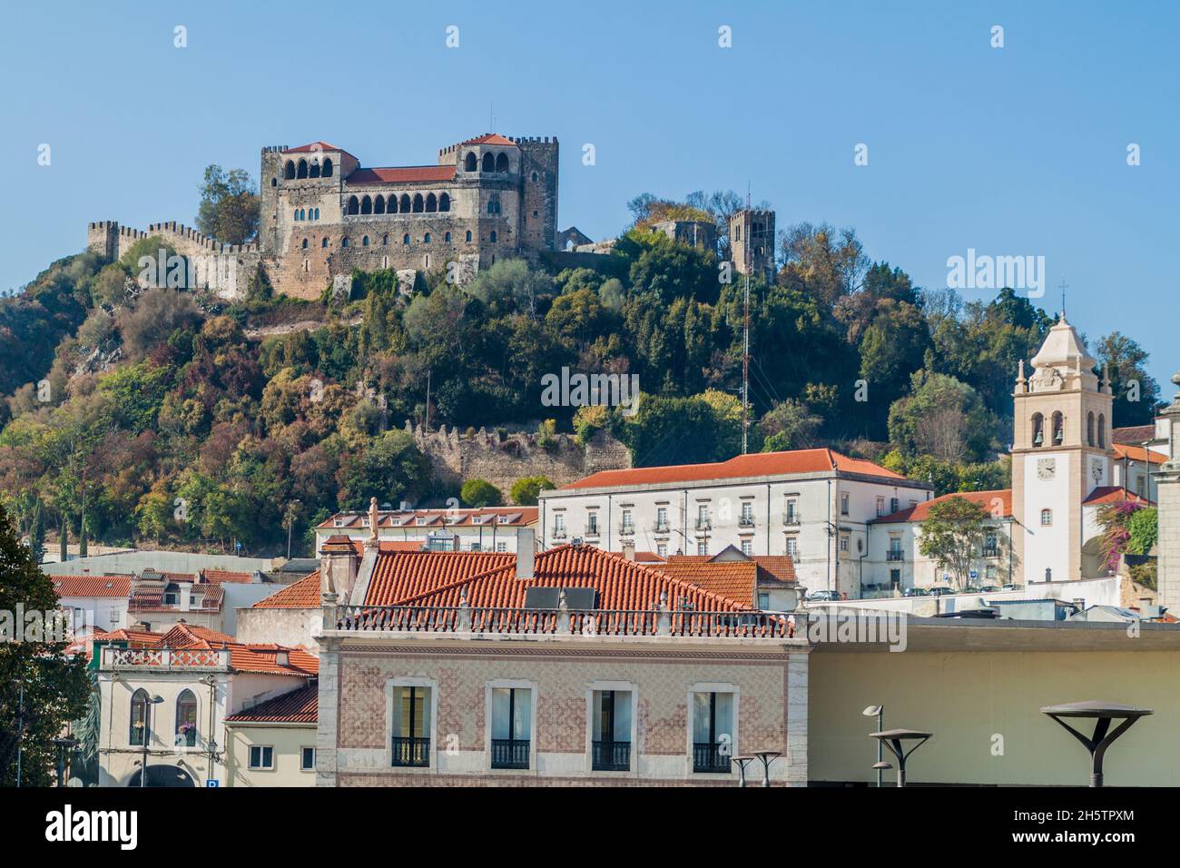 Castelo (castello) a Leiria, Portogallo Foto Stock
