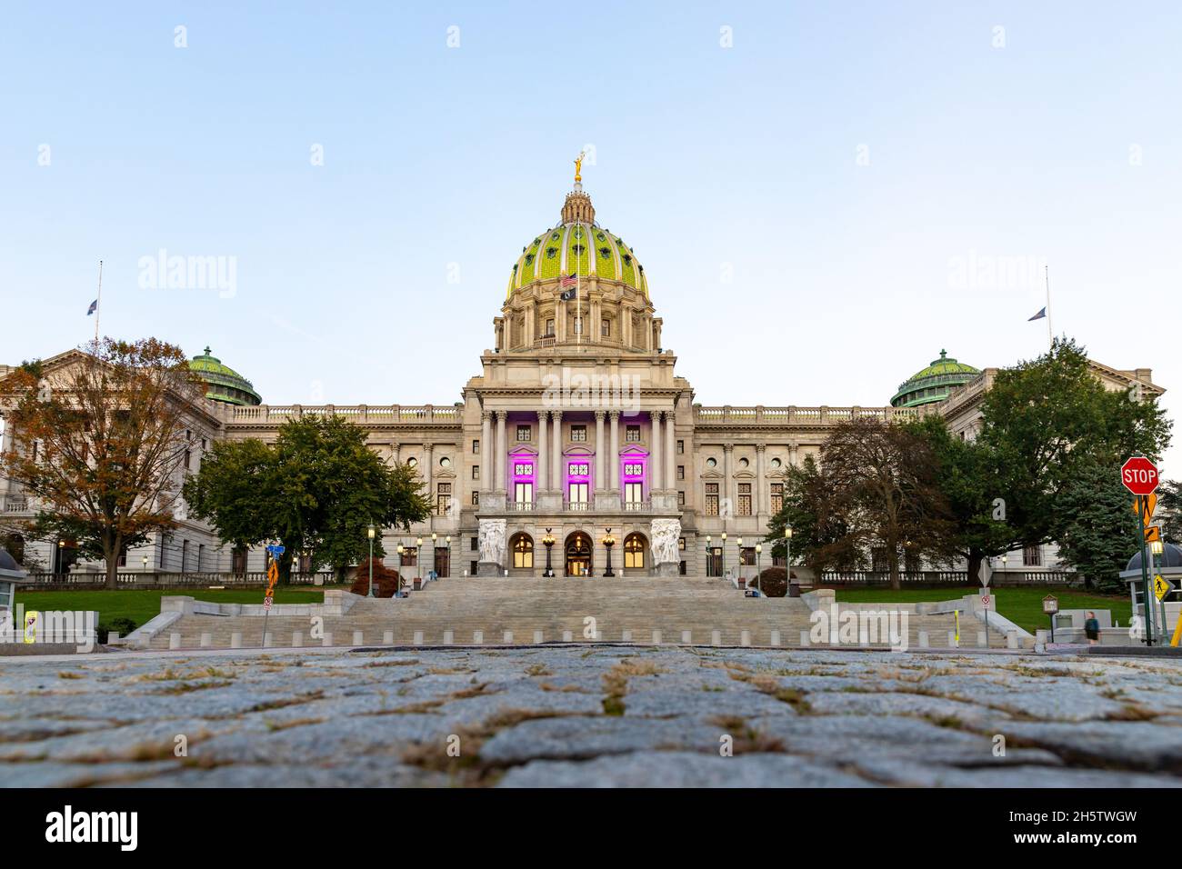 Harrisburg, Pennsylvania - 21 ottobre 2021: Edificio del Campidoglio della Pennsylvania Foto Stock