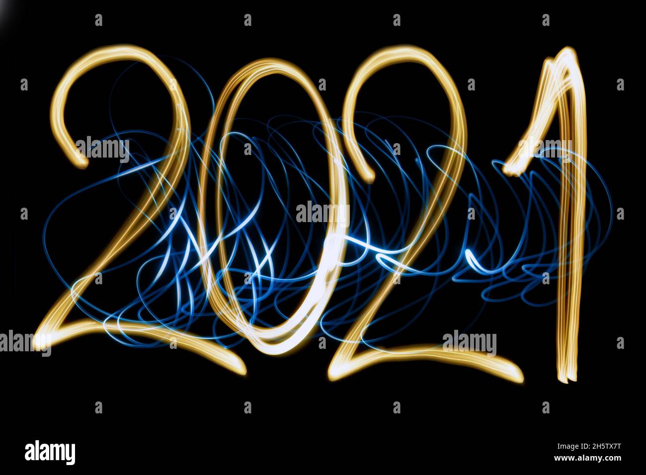 pittura leggera anno 2021 Foto Stock