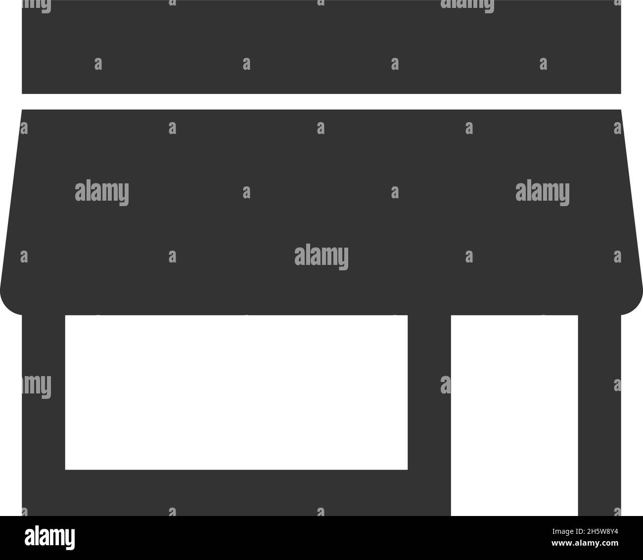 Negozio icona nera negozio per web design. Illustrazione isolata dal vettore Illustrazione Vettoriale