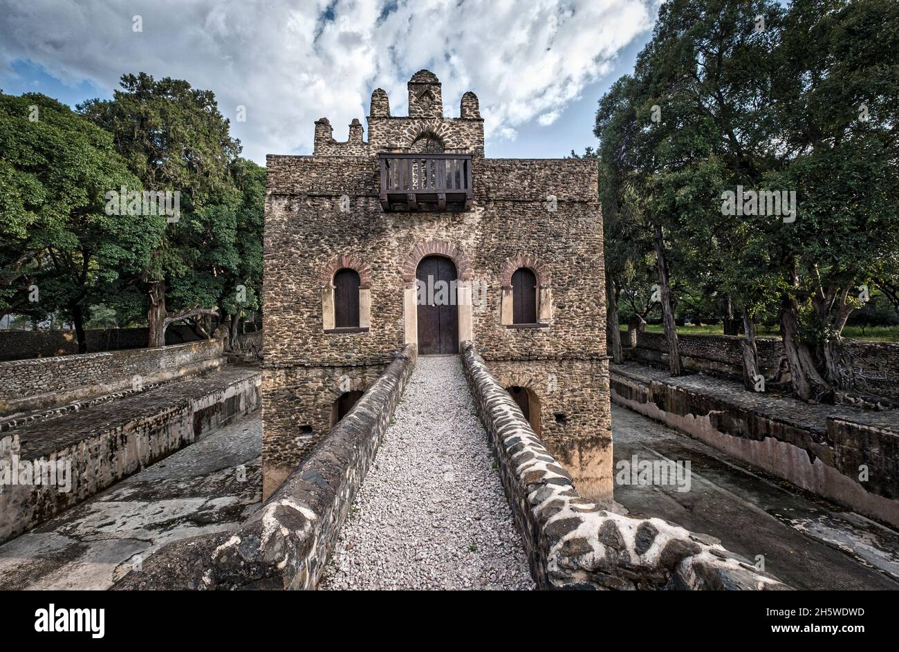 Bagno di Fasiladas in Gondar, Etiopia, Africa Foto Stock