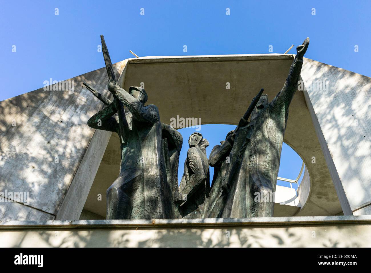 Secondo monumento commemorativo della guerra mondiale in Slovenia vicino a Drazgose Foto Stock