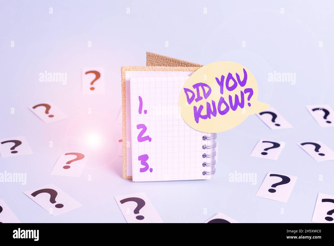 Visualizzazione concettuale sapevate la domanda. Approccio aziendale quando si chiede a qualcuno se conosce il fatto o l'evento elaborazione delle informazioni di ufficio Foto Stock