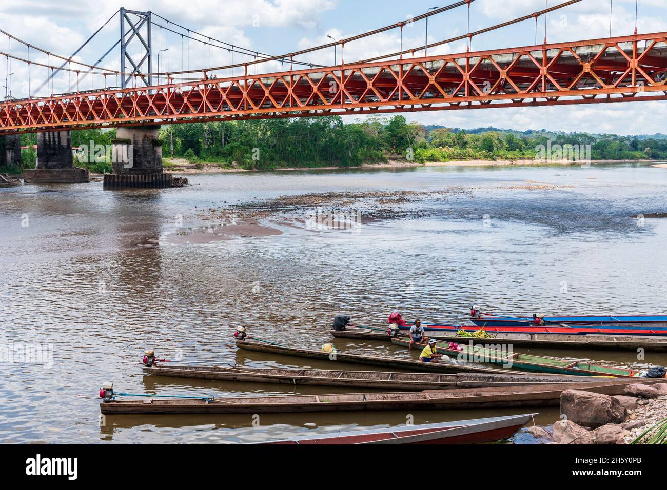 Aguaytia città, Ucayali, Perù, Sud America. Foto Stock