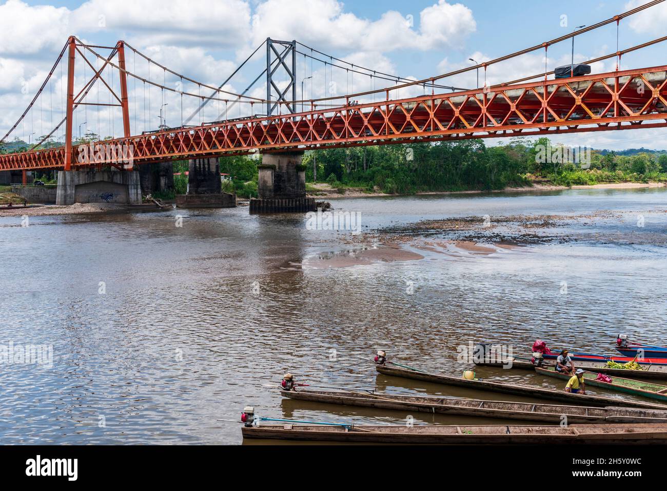 Aguaytia città, Ucayali, Perù, Sud America. Foto Stock