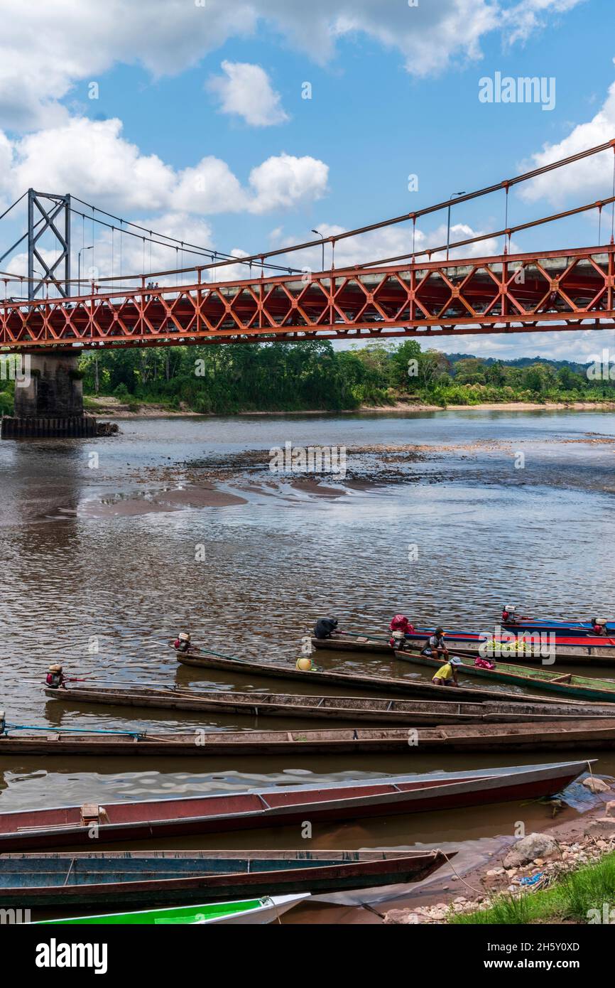 Aguaytia città, Ucayali, Perù, Sud America. Foto Stock