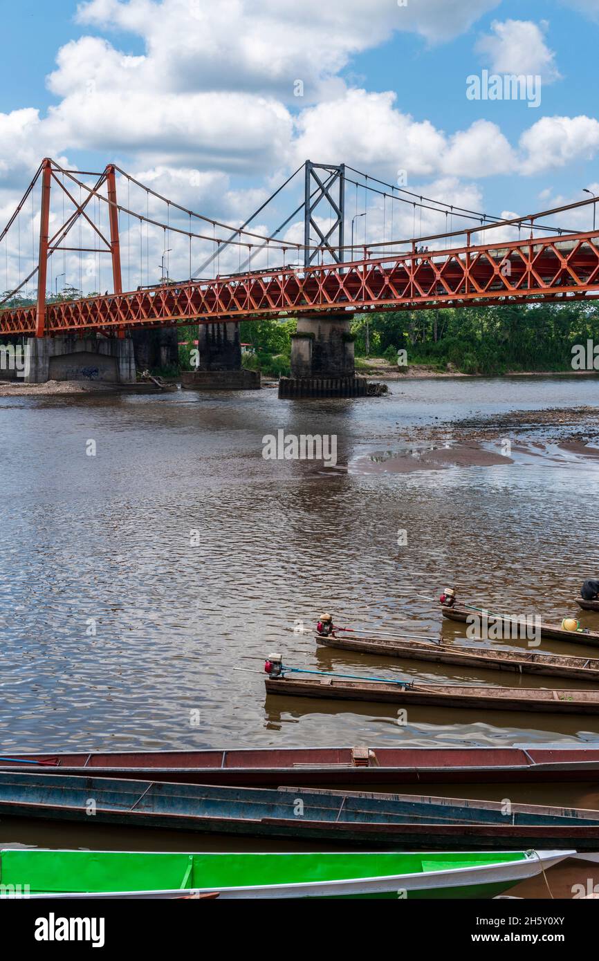 Aguaytia città, Ucayali, Perù, Sud America. Foto Stock