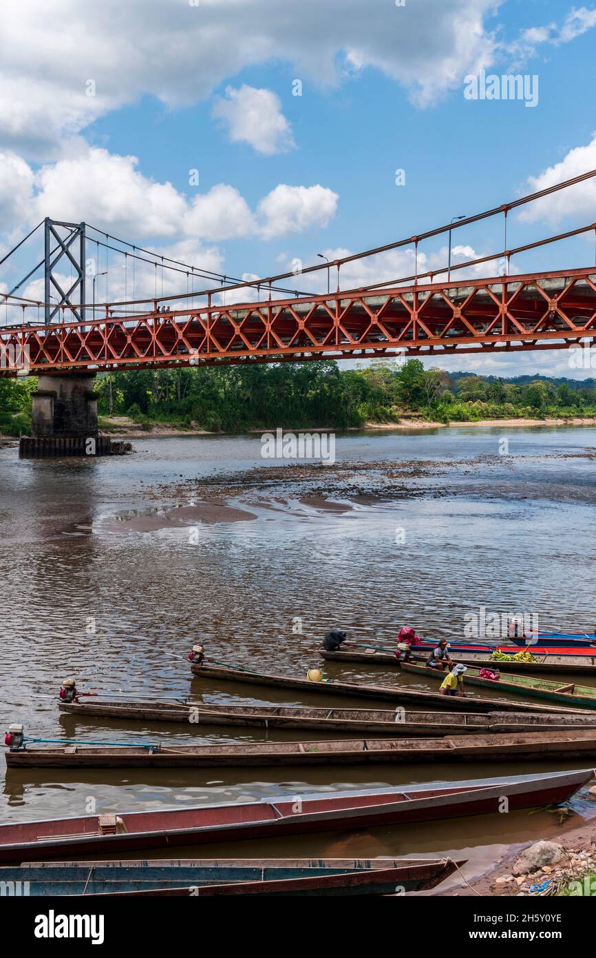 Aguaytia città, Ucayali, Perù, Sud America. Foto Stock