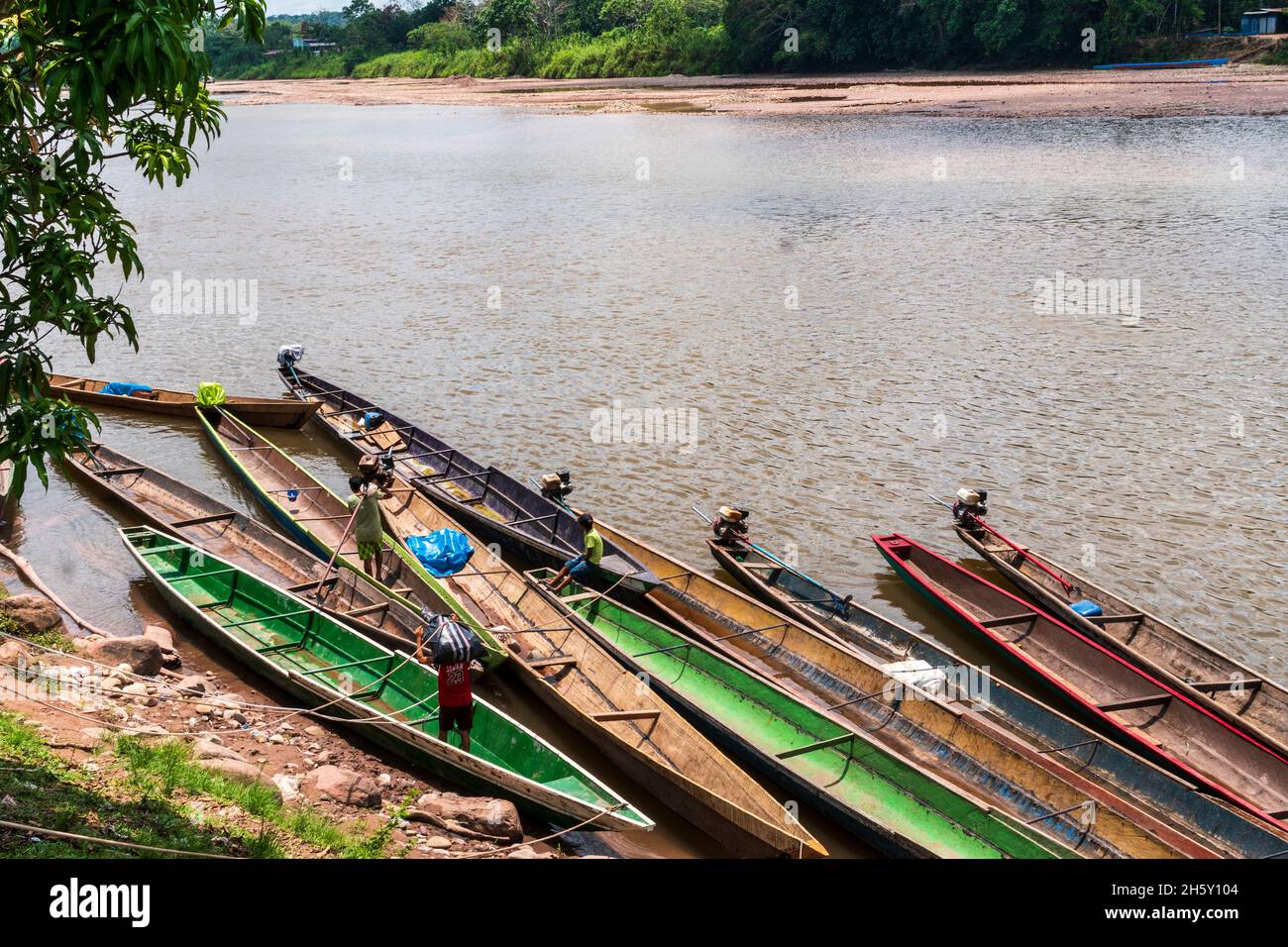 Aguaytia città, Ucayali, Perù, Sud America. Foto Stock