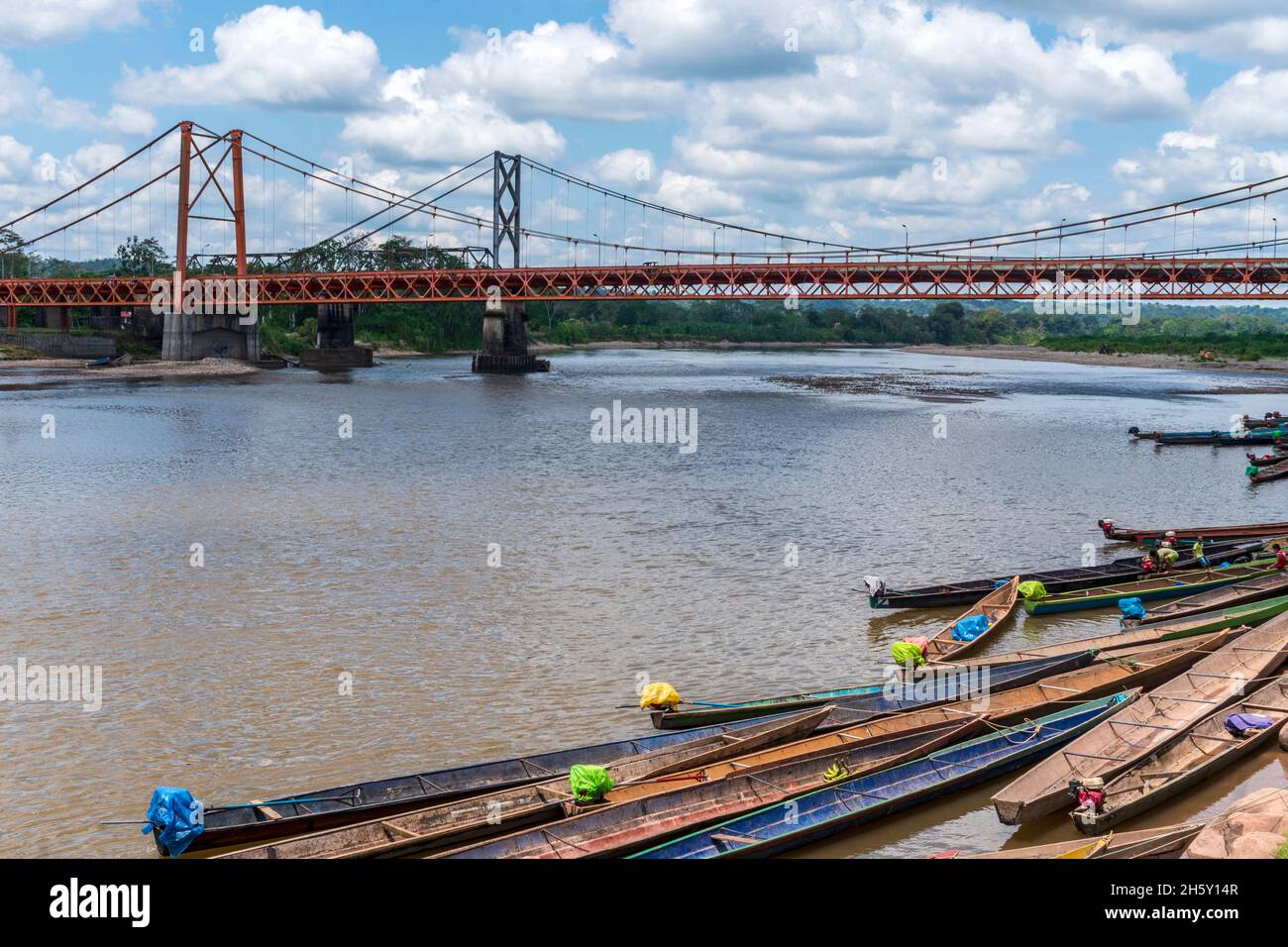 Aguaytia città, Ucayali, Perù, Sud America. Foto Stock