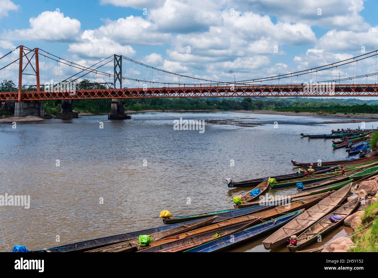 Aguaytia città, Ucayali, Perù, Sud America. Foto Stock