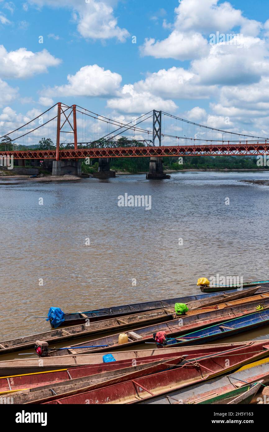 Aguaytia città, Ucayali, Perù, Sud America. Foto Stock