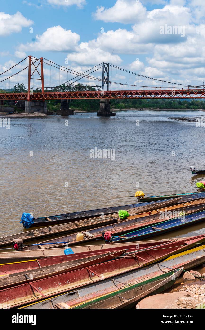 Aguaytia città, Ucayali, Perù, Sud America. Foto Stock