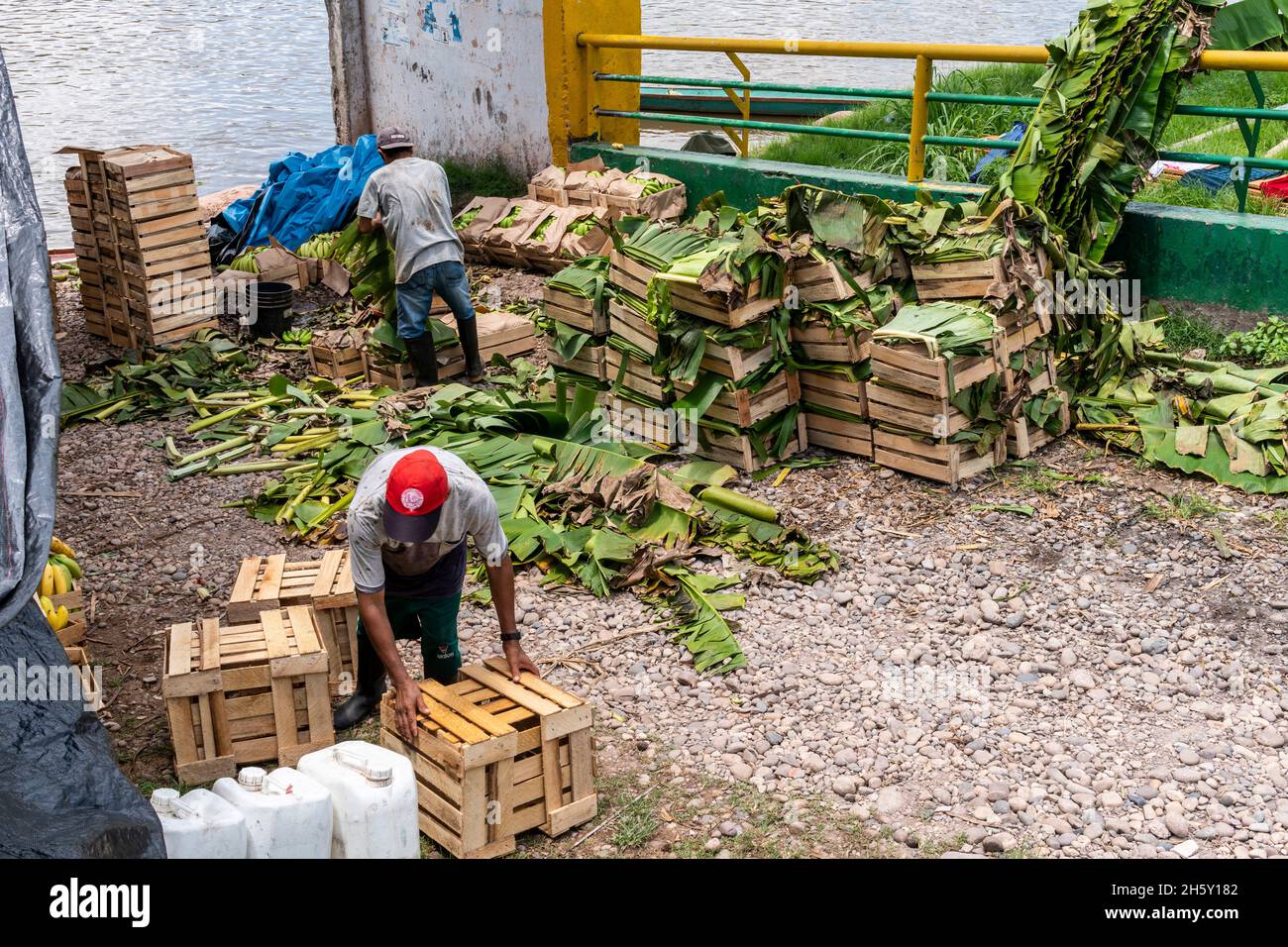 Aguaytia città, Ucayali, Perù, Sud America. Foto Stock
