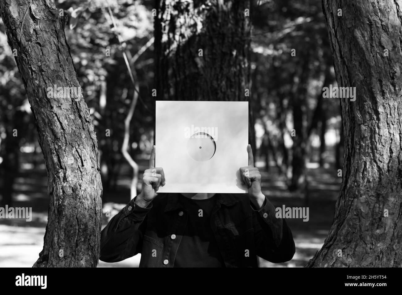 disco in vinile, foto per copertina, foto per album musicale Foto Stock